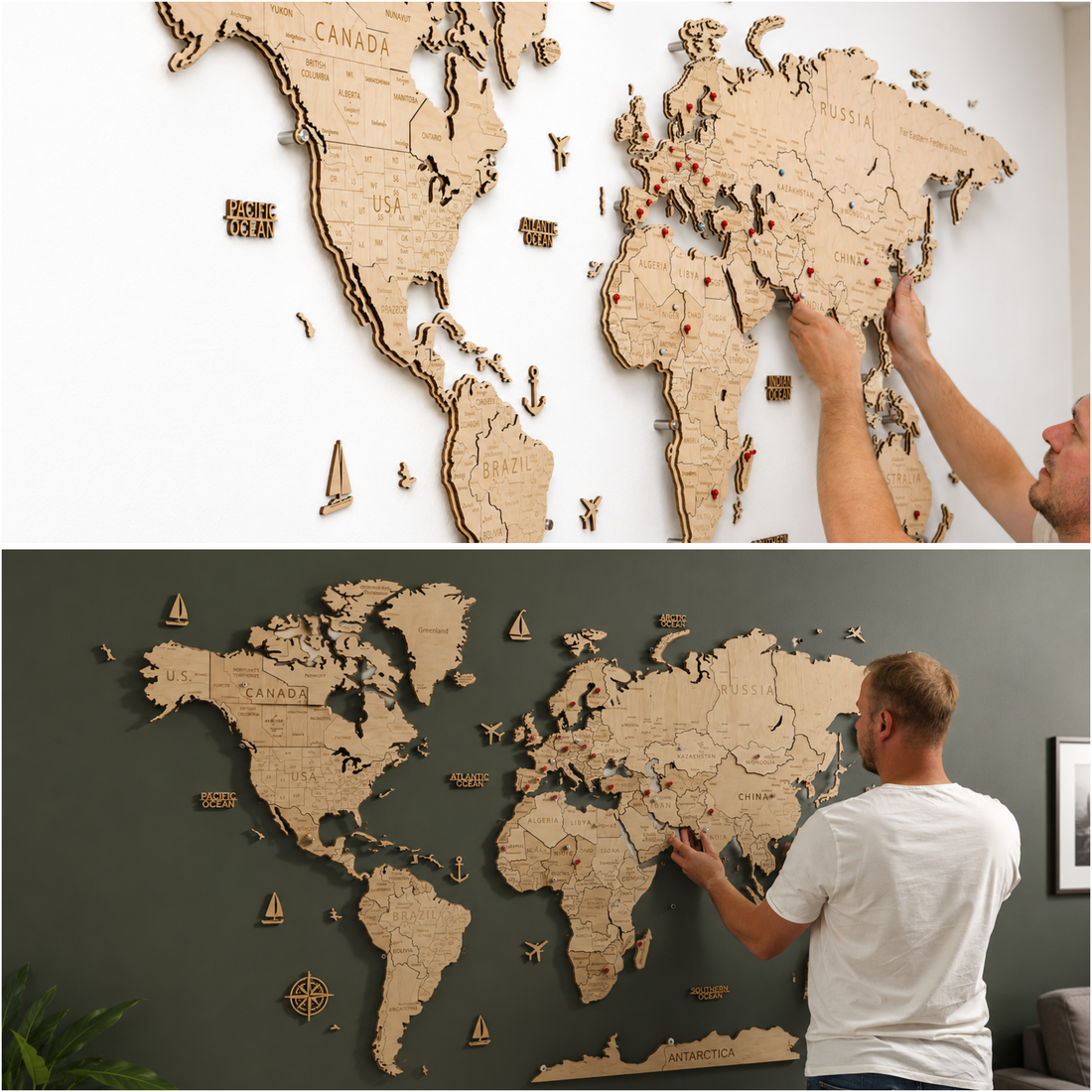 How to Clean and Maintain a Wooden World Map