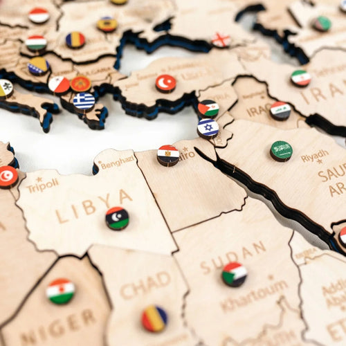 Wooden Flags for Maps | Country Flag Pins