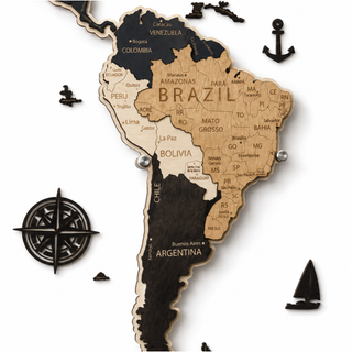 LED Wooden World Map | Skandy