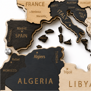 LED Wooden World Map | Skandy
