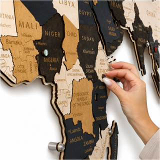 LED Wooden World Map | Skandy