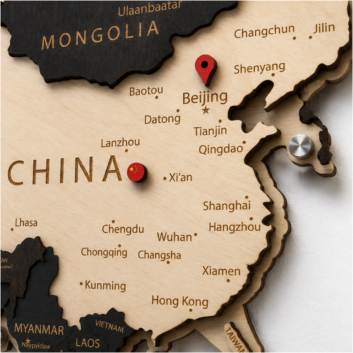 LED Wooden World Map | Skandy
