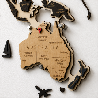 LED Wooden World Map | Skandy