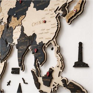 LED Wooden World Map | Skandy