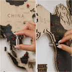 LED Wooden World Map | Skandy