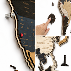 Wooden World Map LED – Skandy