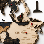 LED Wooden World Map | Skandy