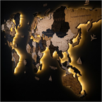 Wooden World Map LED – Skandy